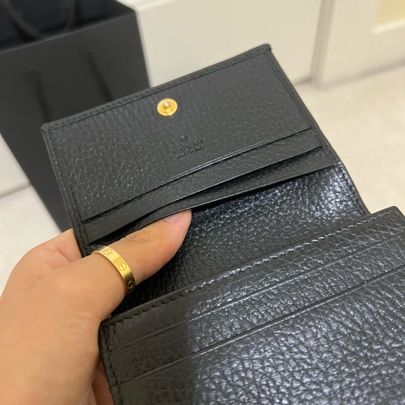Gucci LEATHER CARD CASE WALLET - Picture 5 of 7